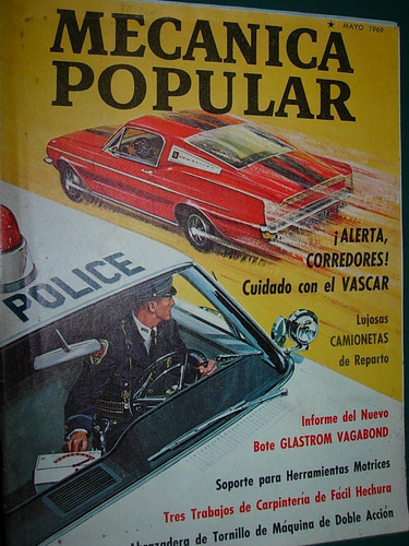 Revista Mecanica Popular 5/69 Vascar Bote Carpinteria Botes