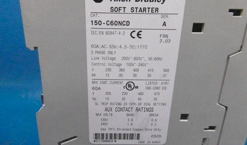 Allen Bradley 150-c60ncd 150c60ncd