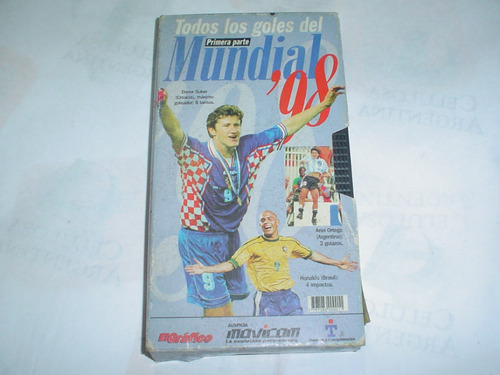 Goles Mundial 98 Francia Video Vhs Suker Ortega Gol Grafico