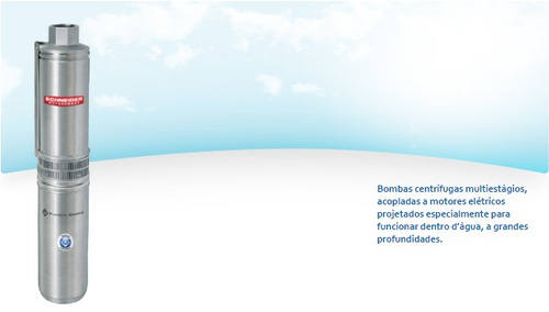Bomba Submersa Schneider Sub25-15ny4e8 1.5cv Mono 230v 2fios
