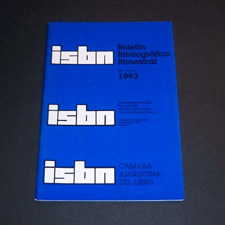 Isbn. Boletín Bibliográfico Bimestral Julio - Agosto 1993
