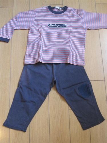 Pijama Invierno Prenatal Pantalon Y Remera Tono Azul T:4 A