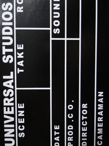 Claquete Show Cinema Universal Warner Paramount Hbo 30x27cm