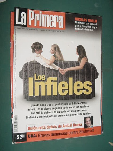 Revista La Primera 18 Infieles Ibarra Ingrid Grudke Internet