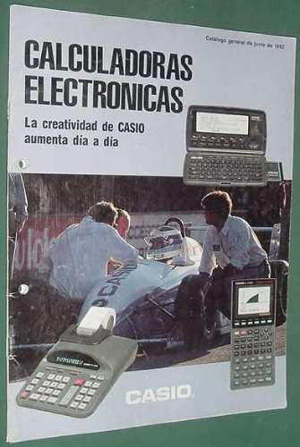 Completo Catalogo Calculadoras Electronicas Casio 1992