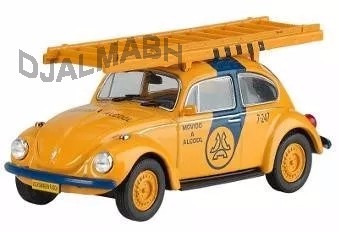 Miniatura Fusca Telesp Volkswagen Beetle Veiculos De Serviço