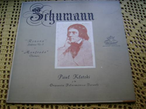 Paul Kletzki / Schumann: Renana Y Manfredo - Lp De Vinilo