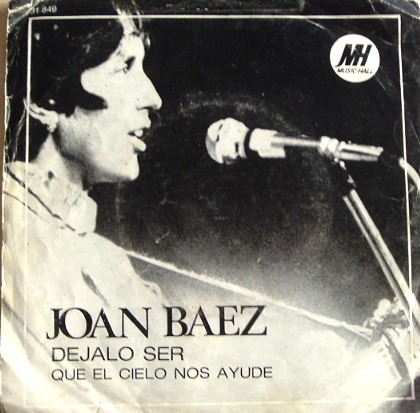 Joan Baez Dejalo Ser Let It Be Simple Argentino C/tapa
