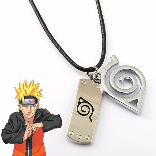 Colar Cordão Naruto Bandana Ninja Folha Boruto Anime