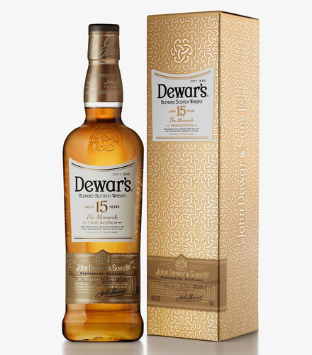 Imagen 1 de 6 de Whisky Dewars 15 Años Special Reserve 1000ml Estuche Metal