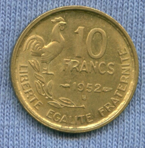 Imagen 1 de 2 de Francia 10 Francs 1952 B * Oferta !!! *