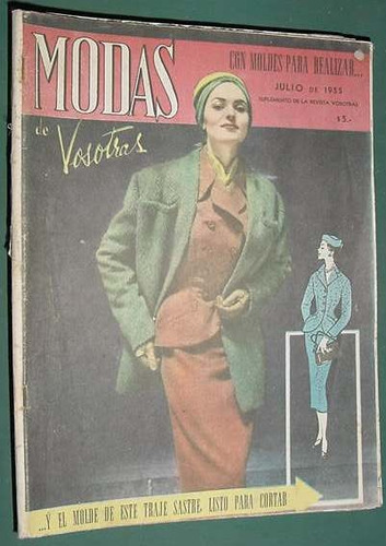 Revista Vosotras Modas Jul55 Ropa Moda Sacones Vintage Fash