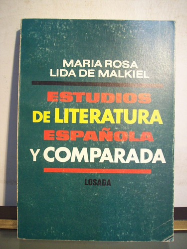 Adp Estudios De Literatura Española Y Comparada Malkiel
