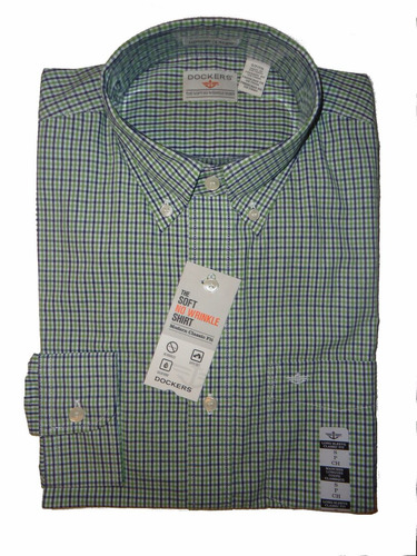 Camisa Dockers Cuadrille Manga Larga Talla S