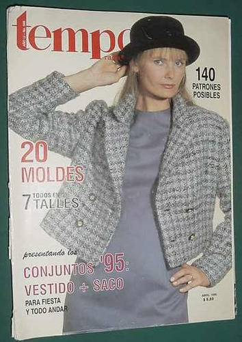 Revista Temporada Abr/95 Moda Ropa Vintage Sin Moldes