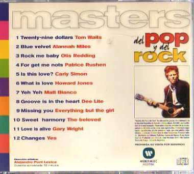 Masters Del Pop Y Del Rock 33 - Cd Original
