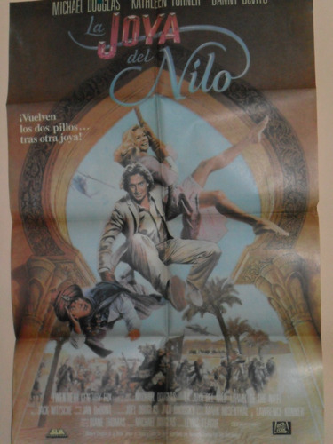 Poster Pelicula *la Joya Del Nilo * Año 1985 Original
