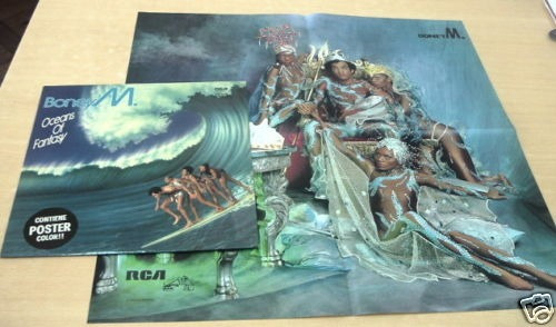 Boney M Oceans Of Fantasy Poster Vinilo Argentino 