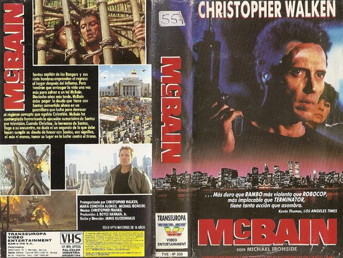 Mcbain Vhs Christopher Walken Maria Conchita Alonso 1991