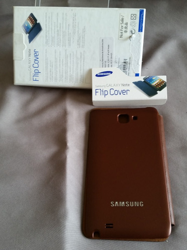 Capa Flip Cover Marron Original, Samsung, Sem Arranhões