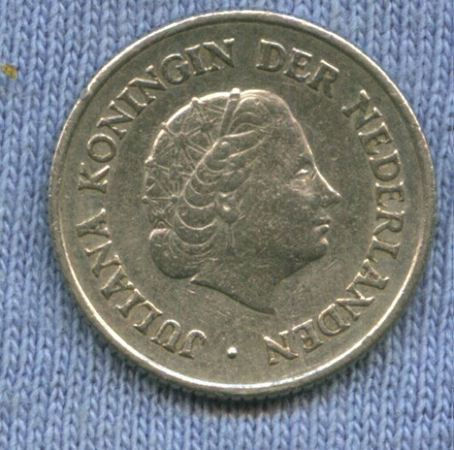 Imagen 2 de 2 de Holanda 25 Cent 1951 * Juliana I *
