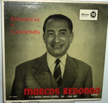 Marcos Redondo Romanzas Y Canciones Vinilo Argentino