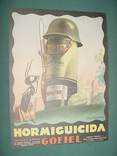 Publicidad Clipping Recorte Insecticida Hormiguicida Gofiel