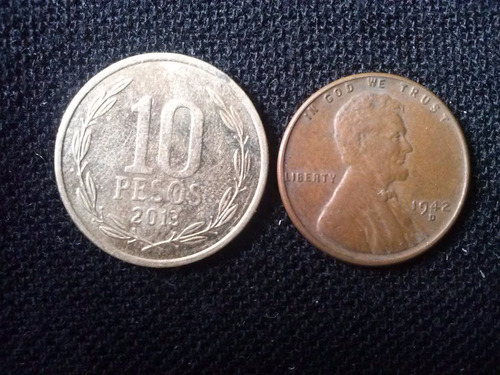 Moneda Estados Unidos One Cent Cobre 1942 Ceca D