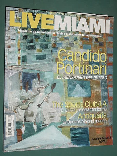 Revista Live Miami Oct/04 Candido Portinari Antiquaria