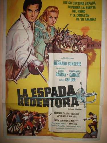 Poster Pelicula * La Espada Redentora *año 1962