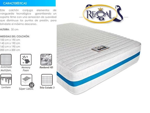 Colchon Individual Regal Edicion Especial Memory Foam Nuevo | MercadoLibre