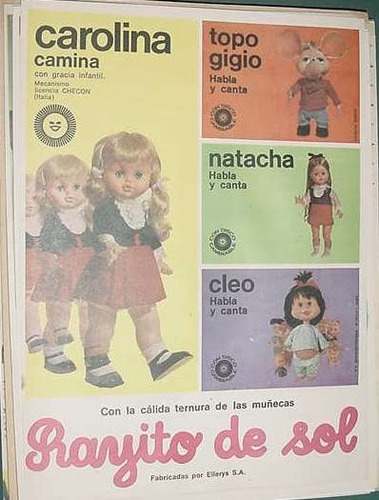 Publicidad Clipping Rayito De Sol Topo Gigio Y Muñecas