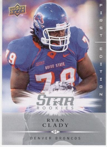 2008 Ud First Edition Ryan Clady Rookie Broncos