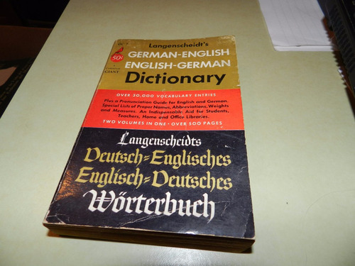 Langenscheidt's  German - English Dictionary - Pocket Books