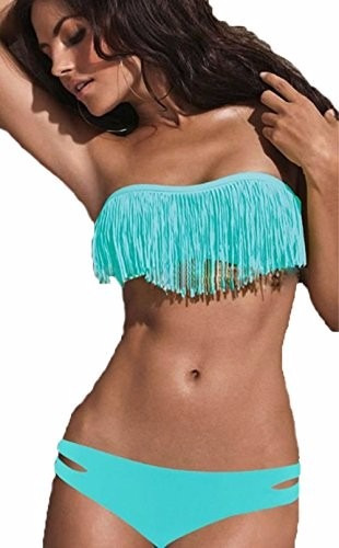 Traje De Baño Strapless Bikini Importato Talla S