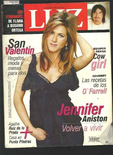 Revista Luz 2006 Jennifer Aniston Joe Fernandez Paula Tavell