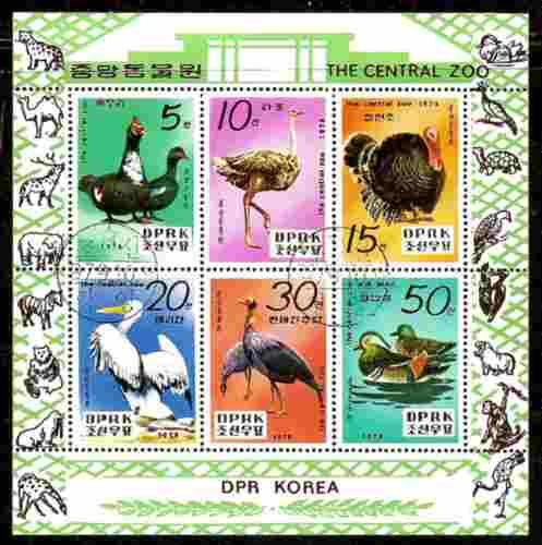 Fauna - Especies De Aves - Serie Completa En Hojita Block De 6 Valores De 1979 
