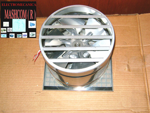 Extractor / Ventilador De 20cm Rejilla De Acero Inoxidable