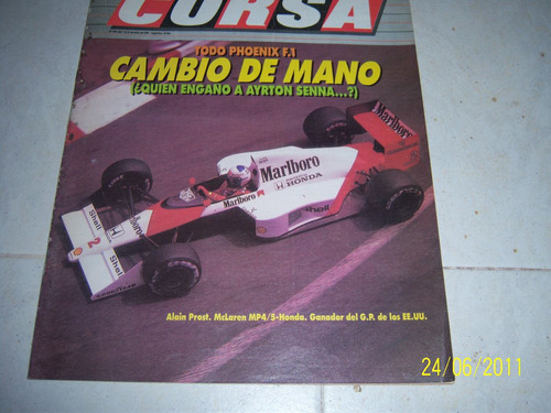 Revista Corsa Alain Prost 1989