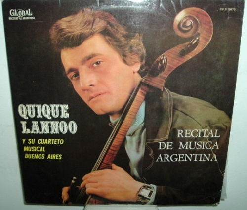 Quique Lannoo Violoncello Recital De Musica Vinilo Argentino