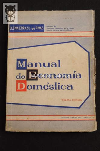 Manual De Economia Domestica Ed Libreria Del Colegio Errazu