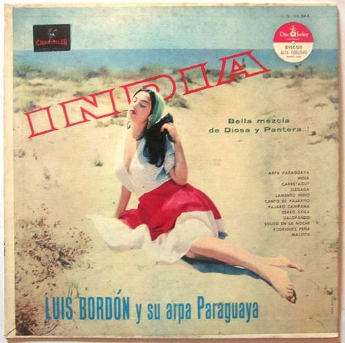 Luis Bordon Y Su Arpa Paraguaya - India - Vinilo