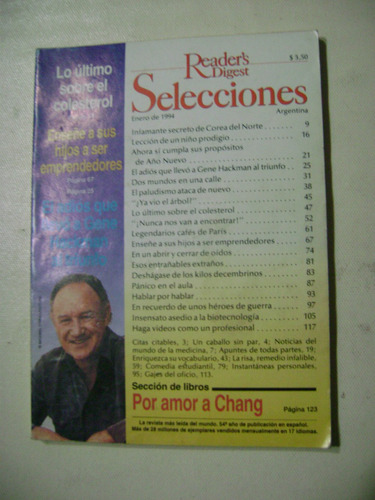 Revista Selecciones Del Readers Digest (enero 1994) N º638