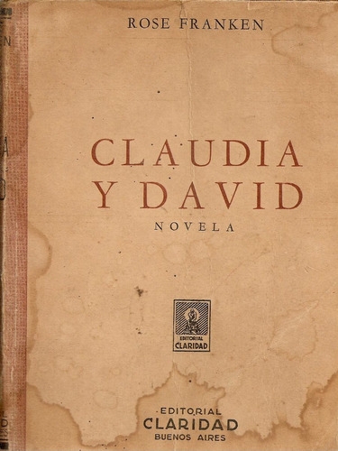 Claudia Y David - Rose Franken - Editorial Claridad