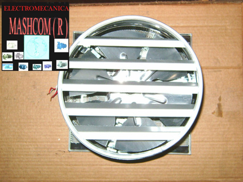 Extractor / Ventilador De 20cm Rejilla De Acero Inoxidable