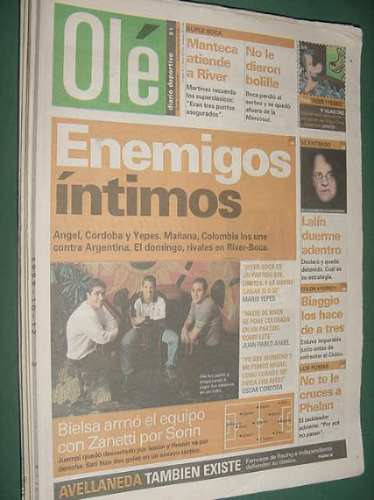 Diario Ole 12/10/99 Ferro Colon Yustrich Rosario Central