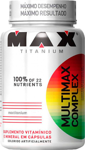 Multimax Complex 90 Cápsulas Max Titanium