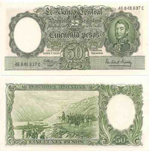 Billete 50 Pesos Moneda Nacional Bottero 2014 Sin Circular