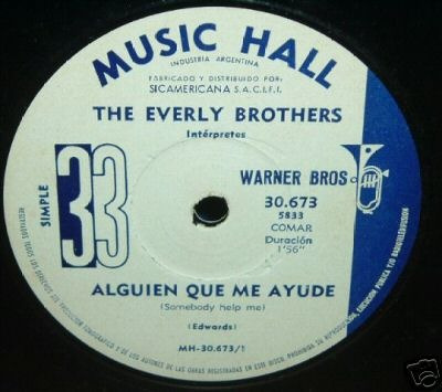 The Everly Brothers Alguien Que Me Ayude Simple Argentino