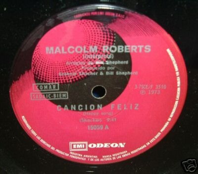 Malcolm Roberts Cancion Feliz Simple Argentino